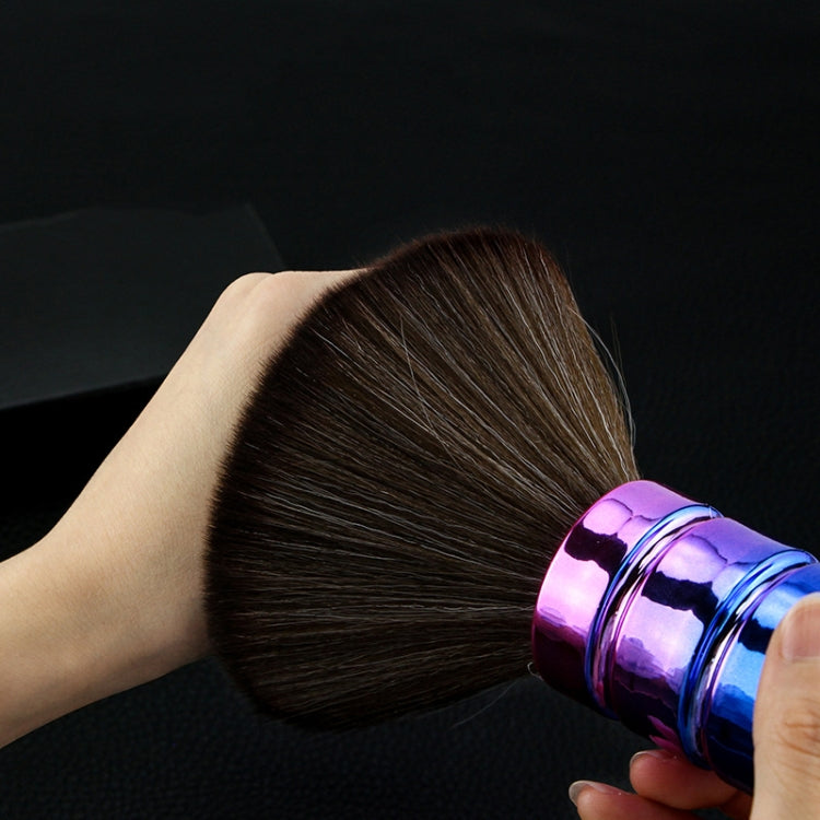 Electroplating Broken Hair Brush Haircut Neck Cleaning Brush, Four-section Gold, Four-section Silver, Four-section Gradient Purple, Round Handle Silver, Round Handle Gold, Round Handle Gradient Yellow, Round Handle Gradient Yellow Purple               ...
