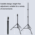 ZF0111 Live Floor Mobile Phone Holder, Style:, 2.1m Stand+Phone Clip, 1.6m Stand+Phone Clip, 1.2m Stand+Phone Clip, 0.5m Stand+Phone Clip