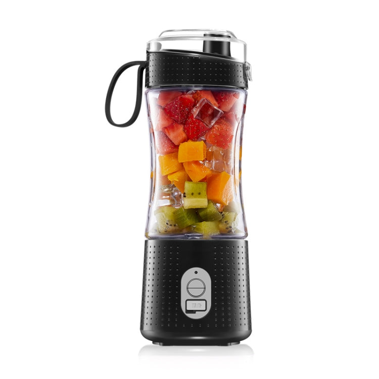 6-Blade Electric Fruit Juicer Juice Cup, Black, White, Yellow, Purple, Green, Blue, Deep Blue, Rose Red Black