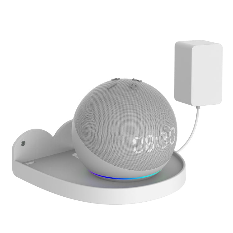 2 PCS Wall Mount For Amazon Echo Dot 4, White, Black White