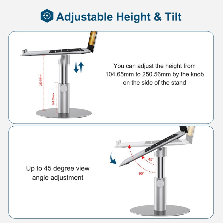 Z30 360 Rotating Lifting Aluminum Alloy Laptop Bracket – Aluminum Alloy