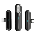 FerTo DX01 Wireless Collar Microphone 2.4G Live Broadcast Equipment, Style:, TYPE-C, 8 Pin, TYPE-C + Charging Bin, 8 Pin + Charging Bin – Wireless Charging, TPU