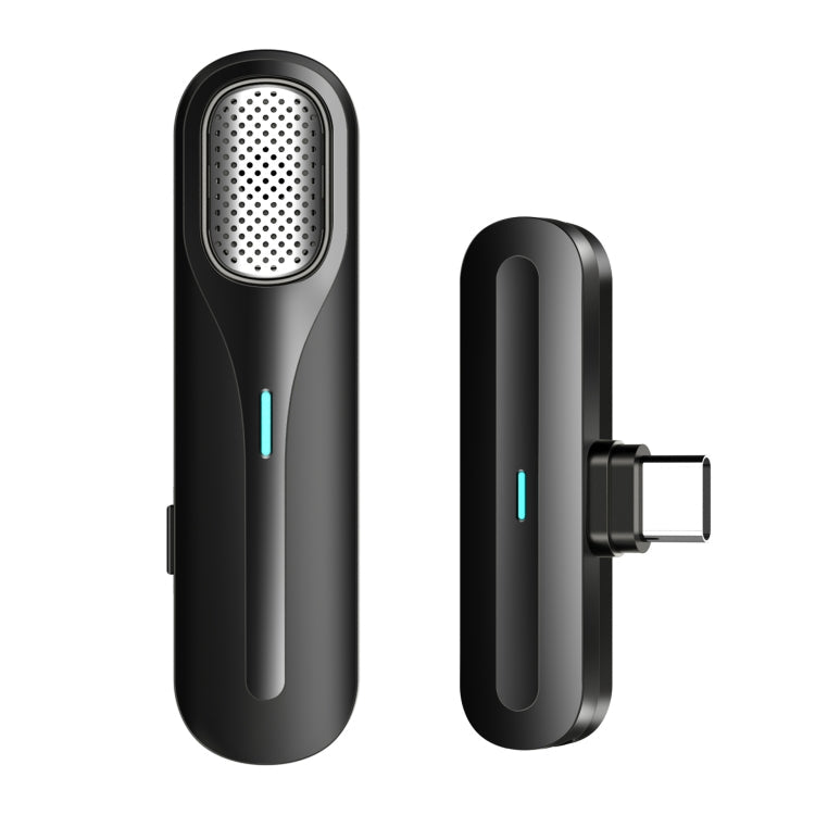 FerTo DX01 Wireless Collar Microphone 2.4G Live Broadcast Equipment, Style:, TYPE-C, 8 Pin, TYPE-C + Charging Bin, 8 Pin + Charging Bin – Wireless Charging, TPU TYPE-C