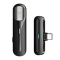 FerTo DX01 Wireless Collar Microphone 2.4G Live Broadcast Equipment, Style:, TYPE-C, 8 Pin, TYPE-C + Charging Bin, 8 Pin + Charging Bin – Wireless Charging, TPU TYPE-C