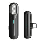 FerTo DX01 Wireless Collar Microphone 2.4G Live Broadcast Equipment, Style:, TYPE-C, 8 Pin, TYPE-C + Charging Bin, 8 Pin + Charging Bin – Wireless Charging, TPU TYPE-C