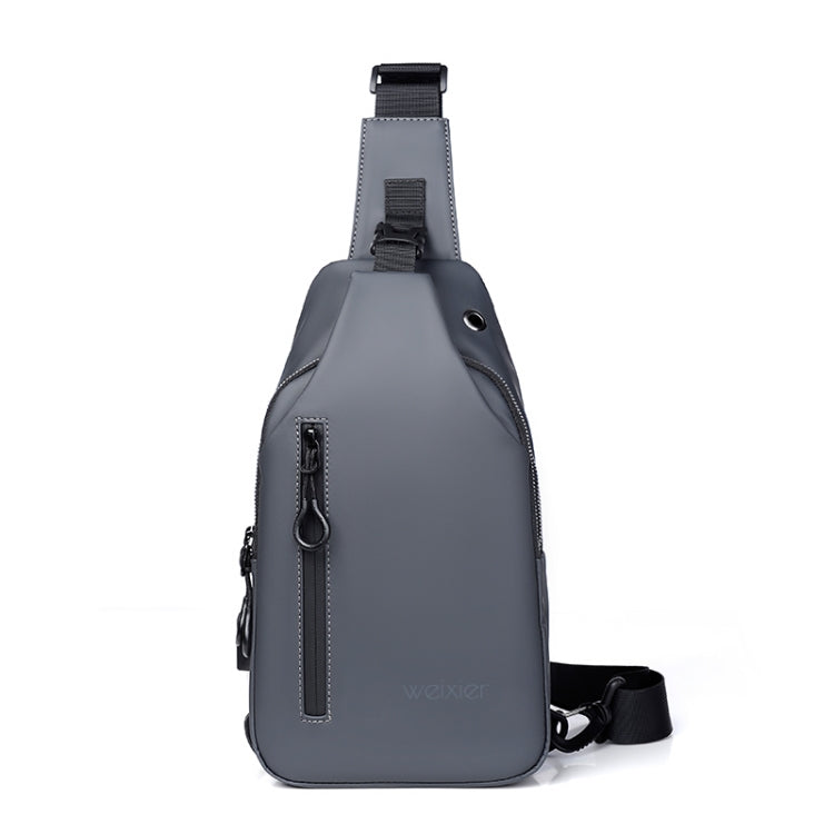 WEIXIER XB301 Men Chest Bag Outdoor Leisure Messenger Bag, XB301 Black, XB301 Gray, XB301 Green – Waterproof, Wear-resistant XB301 Gray Gray