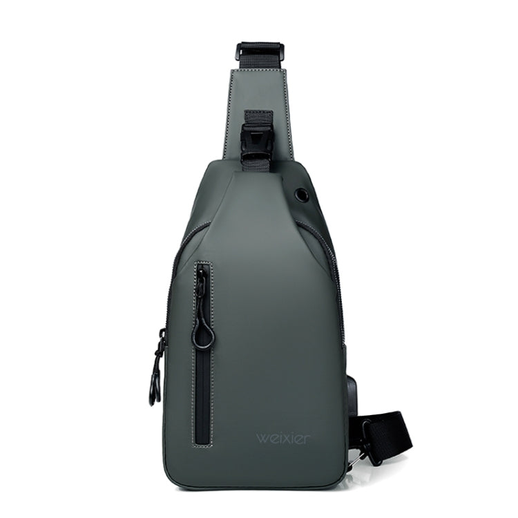 WEIXIER XB301 Men Chest Bag Outdoor Leisure Messenger Bag, XB301 Black, XB301 Gray, XB301 Green – Waterproof, Wear-resistant XB301 Green Green