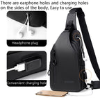 WEIXIER XB301 Men Chest Bag Outdoor Leisure Messenger Bag, XB301 Black, XB301 Gray, XB301 Green