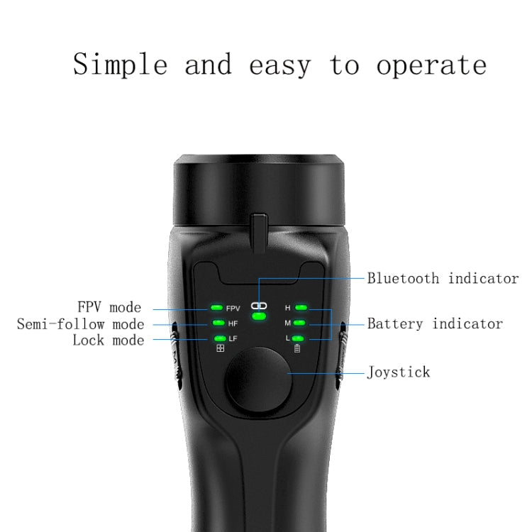 CYKE F8 Handheld Anti-Shake Triaxial Stabilizer, Specification:, F8 Triaxial Stabilizer (FPV Mode) – Durable Build, Easy to Use