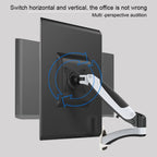 Gibbon Mounts GM112W Wall-Mounted Gas Spring Lifting Computer Monitor Stand – Aluminum Alloy
