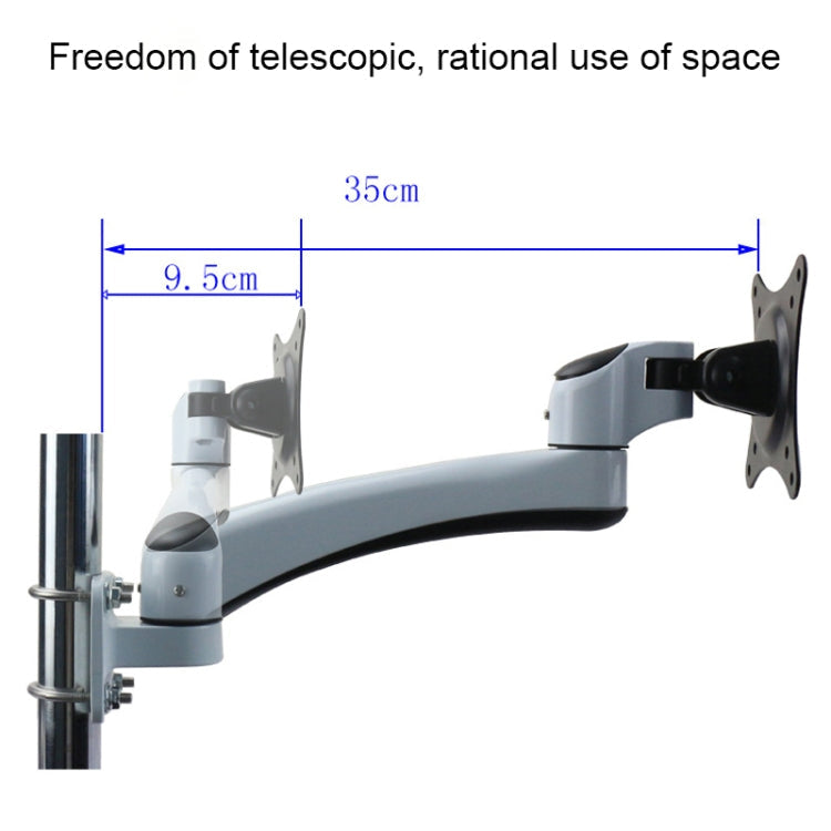 Gibbon Mounts FE111B Punch-Free Wall-Mounted Computer Monitor Stand – Aluminum Alloy