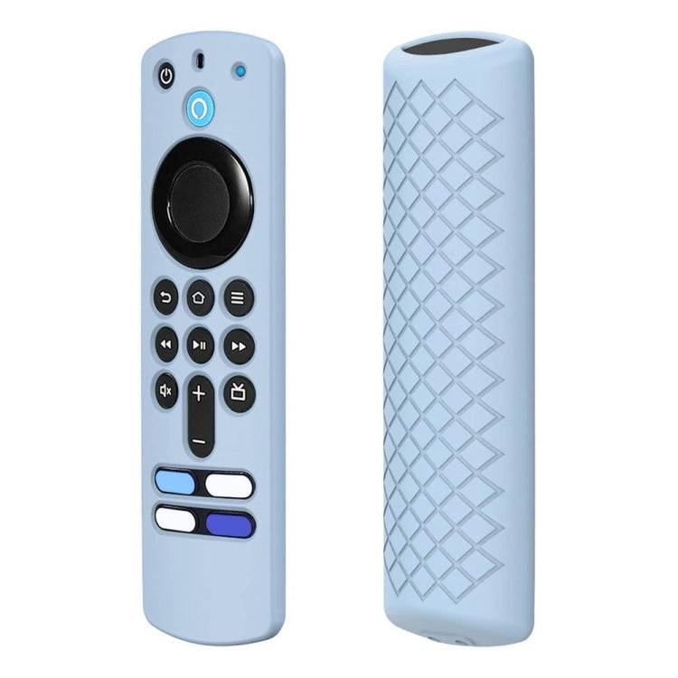 2 PCS Silicone Shell For Alexa Voice Remote 3rd Gen&TV Stick 3rd Gen, White, Pink, Red, Blue, Black – Non-slip Blue