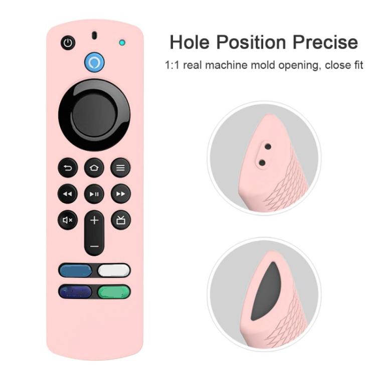 2 PCS Silicone Shell For Alexa Voice Remote 3rd Gen&TV Stick 3rd Gen, White, Pink, Red, Blue, Black