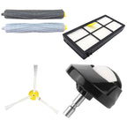 1 Pair Main Brush XR319 Sweeping Robot Accessories For iRobot 8 Series / 9 Series, 1 Pair Main Brush, 10 PCS Side Brush, 5 PCS Filter, 2 PCS Steering Wheel
