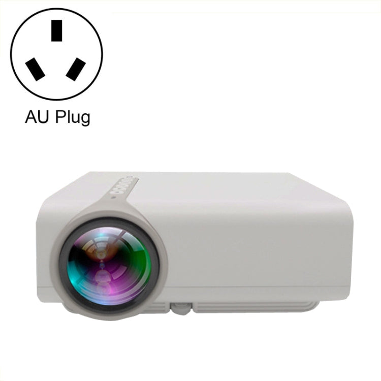 YG530 Home LED Small HD 1080P Projector, US Plug, EU Plug, UK Plug, AU Plug – Durable Build, Easy to Use AU Plug White