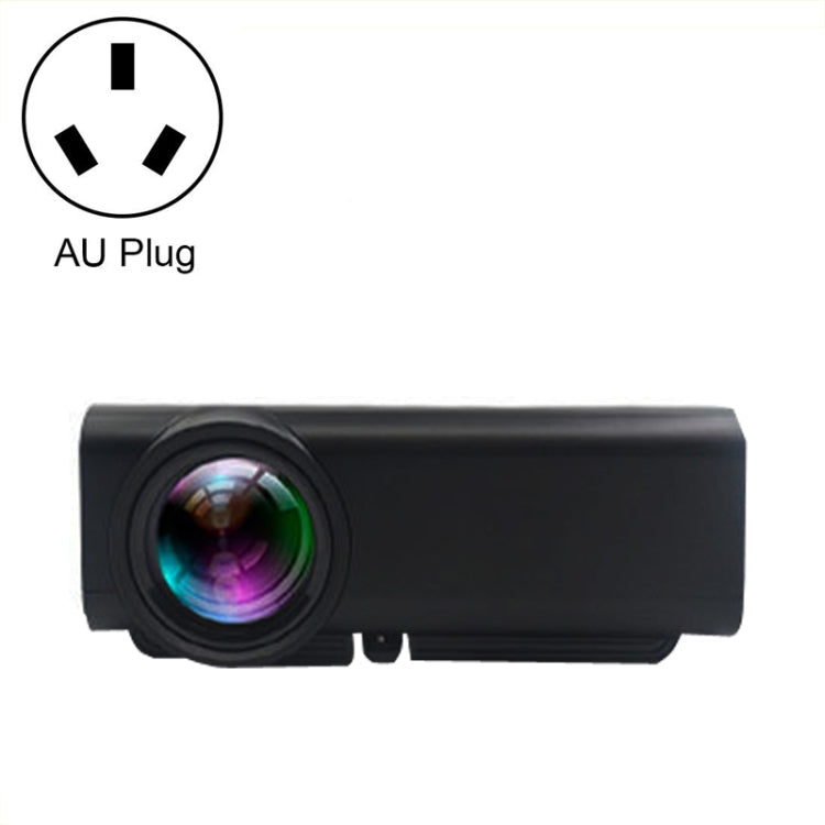 YG530 Home LED Small HD 1080P Projector, US Plug, EU Plug, UK Plug, AU Plug – Durable Build, Easy to Use AU Plug Black