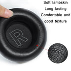 2pcs Genuine Leather Sponge Earmuffs For B&O BeoPlay H7 / H9 / H9i, H7 / H9 / H9i (Black), H7 / H9 / H9i (Apricot)