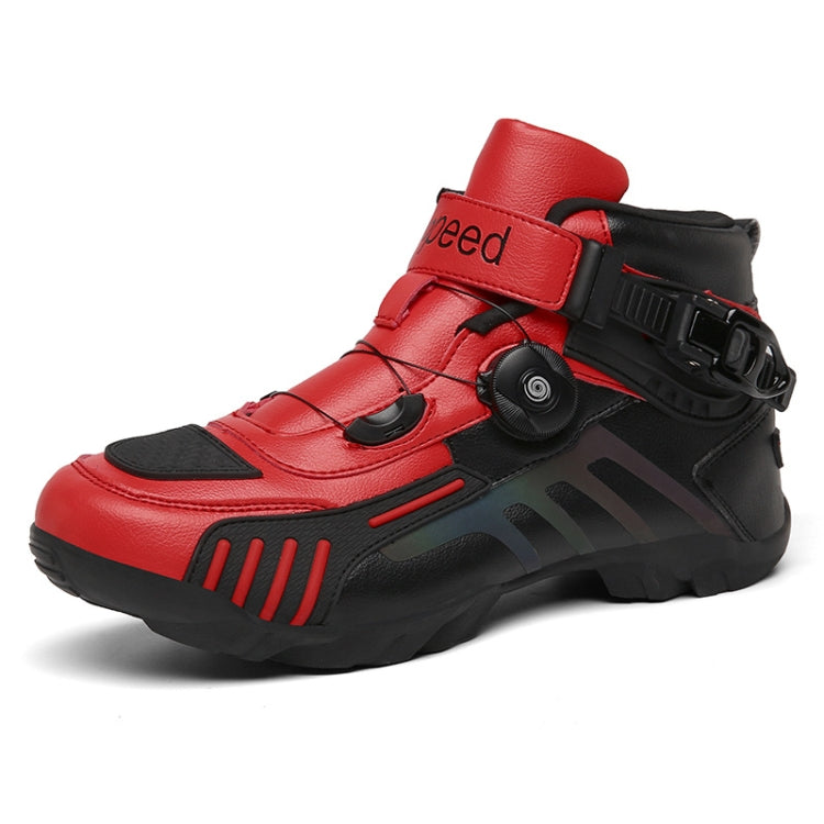 2006 Outdoor Cross-Country Motorcycle Riding Short Boots, 44, 42 44 Red