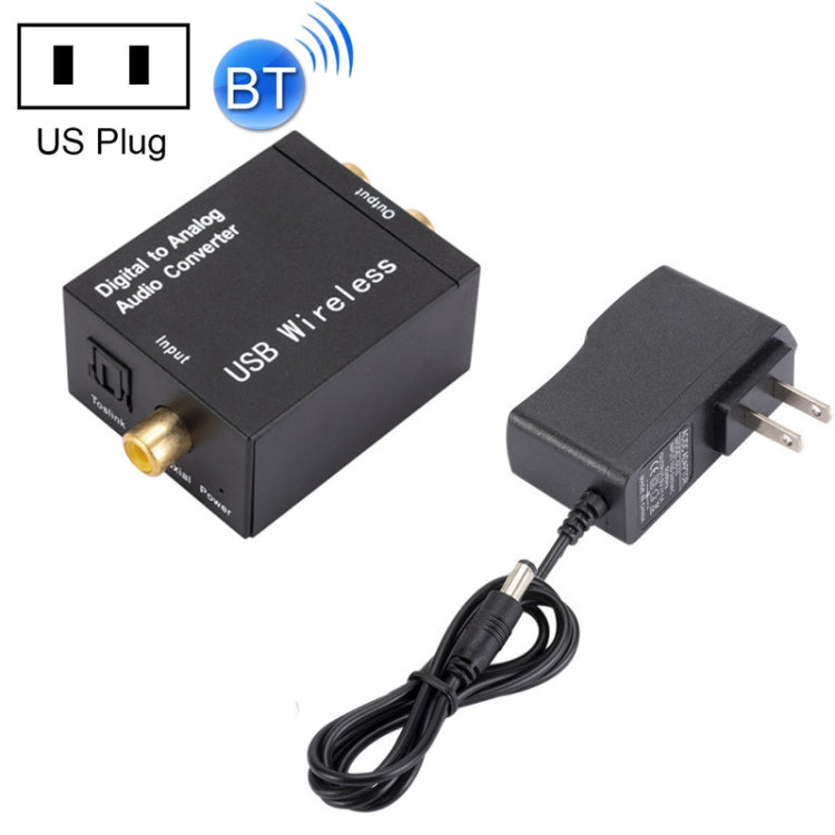 YP028 Bluetooth Digital To Analog Audio Converter, Specification:, Host+USB Cable, Host+USB Cable+Fiber Optic Cable, Host+US Plug Power Adapter, Host+US Plug Power Adapter+Fiber Optic Cable – Magnetic, Bluetooth, TPU Host+US Plug Power Adapter