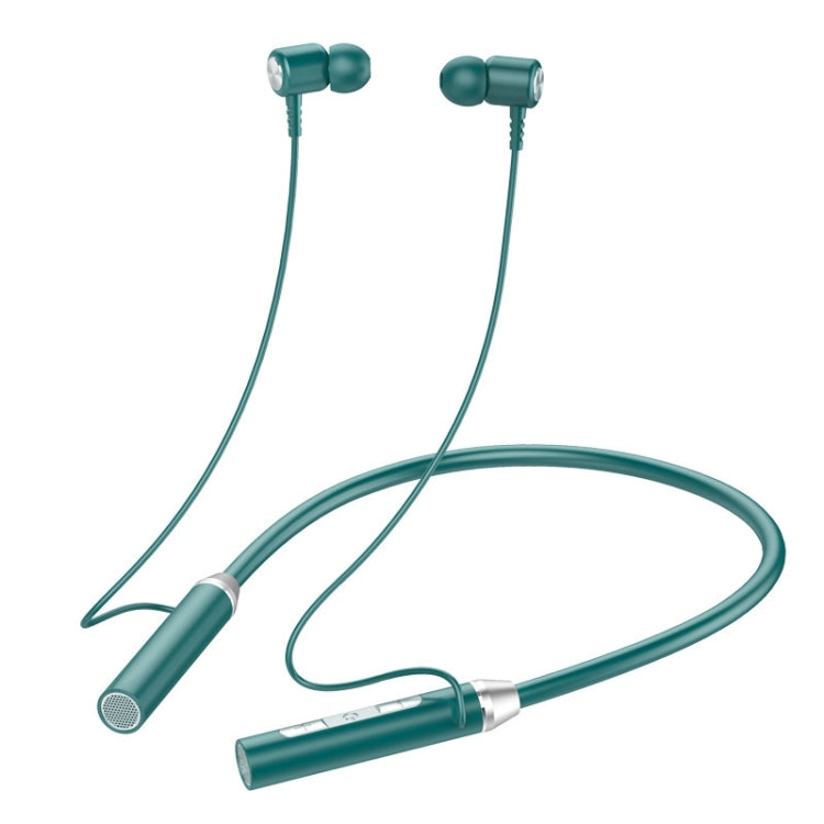 BT-63 Wireless Bluetooth Neck-mounted Magnetic Headphone, Green, Black, Blue, Red, Pink, White – Magnetic, Bluetooth Green