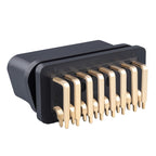 J1962f OBD2 16PIN 90 Degree Bend Female Head Connector, Gold Plated, 16PIN 90 Degree Bend 16PIN 90 Degree Bend