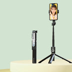 Integrated Bluetooth Selfie Stick With Vibrato Remote Control Makeup Mirror, P80 1.33m, P81 1.7m P80 1.33m