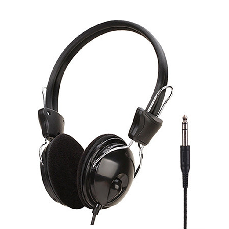 Soyto SY808MV Online Class Office Computer Headset, Cable Length: 1.6m, Black 3.5mm, Black 6.5mm – Durable Build, Easy to Use Black 6.5mm