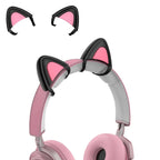 T6 Cute Cat Ear Decoration for Headphones, Black, White – Durable Build, Easy to Use