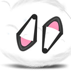 T6 Cute Cat Ear Decoration for Headphones, Black, White – Durable Build, Easy to Use