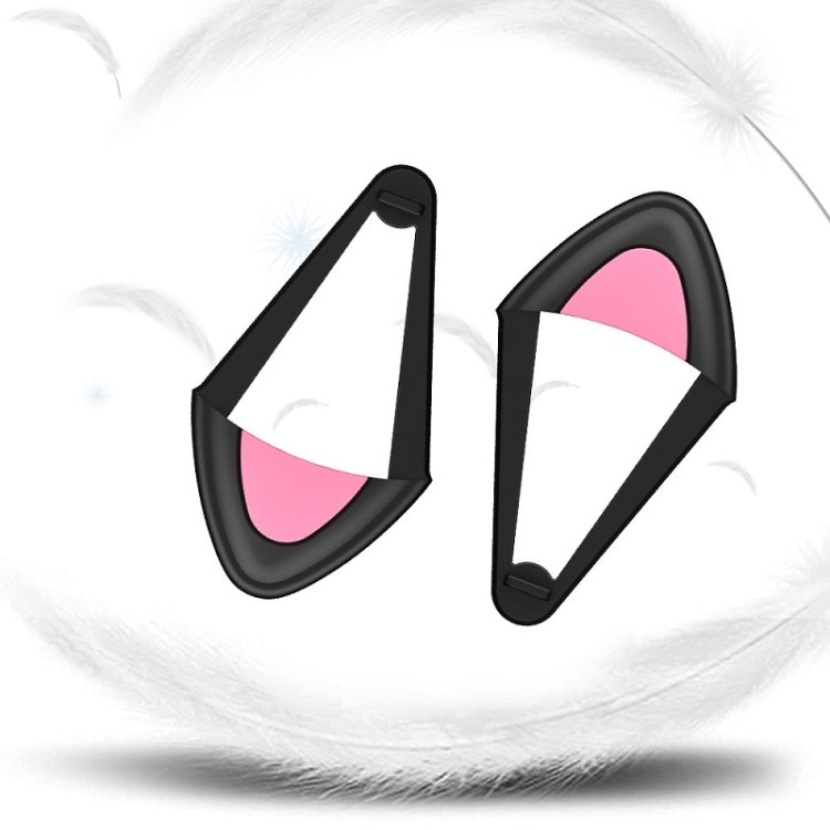 T6 Cute Cat Ear Decoration for Headphones, Black, White – Durable Build, Easy to Use