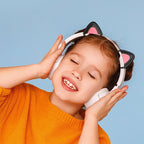 T6 Cute Cat Ear Decoration for Headphones, Black, White – Durable Build, Easy to Use