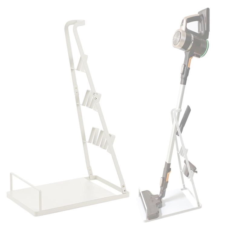 Universal Vacuum Cleaner Floor Non-Punch Storage Bracket For Dyson, B Type (Black), B Type (White), A Type (White), A Type (Black) – Durable Build, Easy to Use B Type (White)