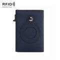 Anti-Theft Positioning Wallet Men Card Holder Mini Wallets For AirTag...