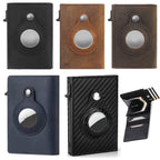 Anti-Theft Positioning Wallet Men Card Holder Mini Wallets For AirTag...