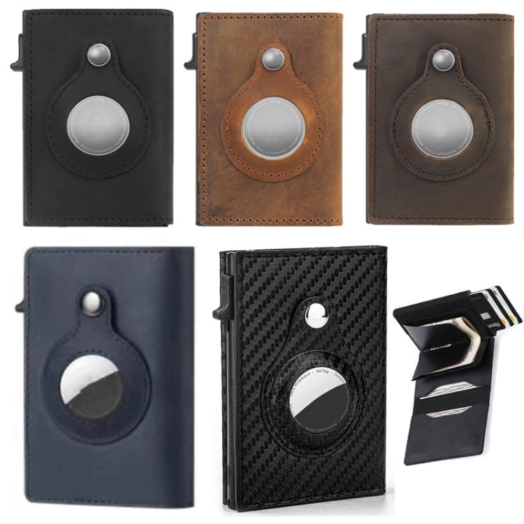 Anti-Theft Positioning Wallet Men Card Holder Mini Wallets For AirTag...