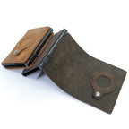 Anti-Theft Positioning Wallet Men Card Holder Mini Wallets For AirTag...