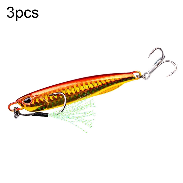 PROBEROS LF103 Simulation Metal Sea Fishing Bait, 10g, 15g, 20g – Durable Build, Easy to Use 15g B With Hook