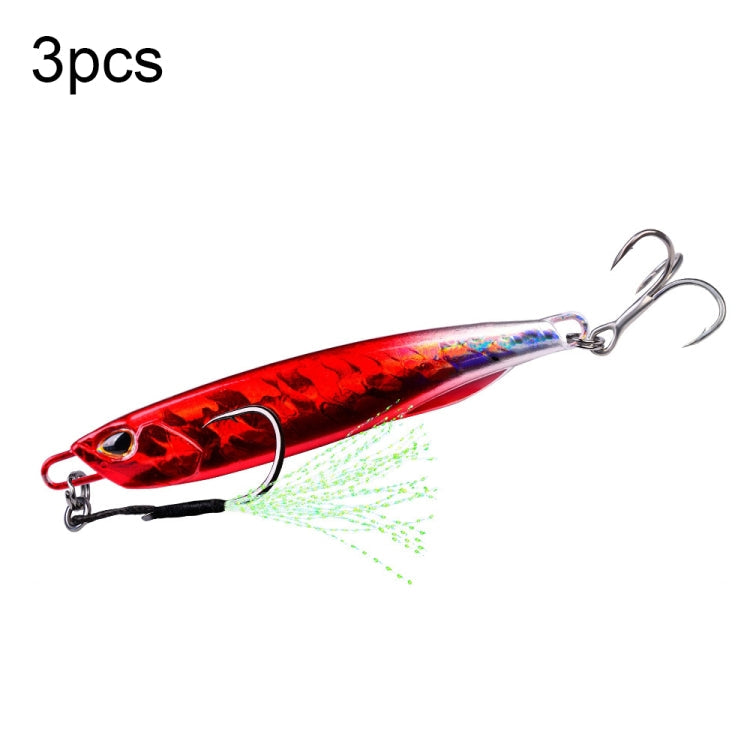 PROBEROS LF103 Simulation Metal Sea Fishing Bait, 10g, 15g, 20g – Durable Build, Easy to Use 15g E With Hook