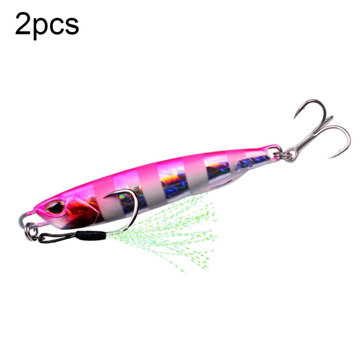 PROBEROS LF103 Simulation Metal Sea Fishing Bait, 30g, 40g, 50g – Durable Build, Easy to Use 40g D Luminous With Hook