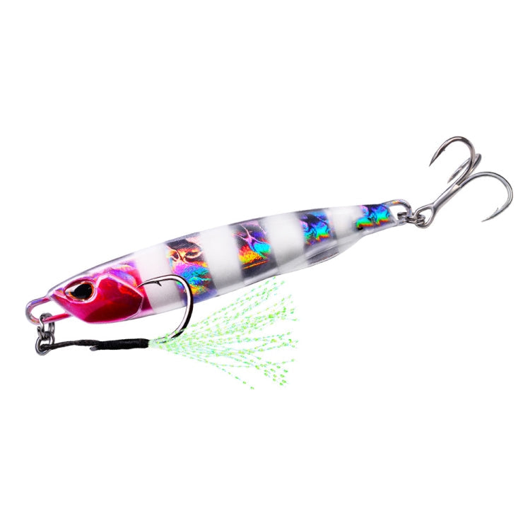 PROBEROS LF103 Simulation Metal Sea Fishing Bait, 60g – Durable Build, Easy to Use 60g C Luminous With Hook