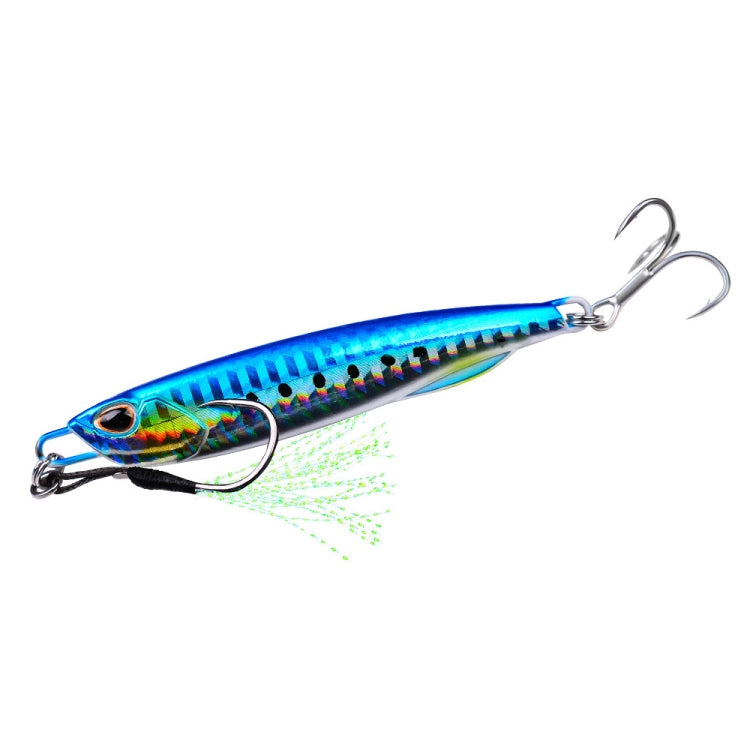 PROBEROS LF103 Simulation Metal Sea Fishing Bait, 60g – Durable Build, Easy to Use 60g H With Hook