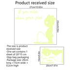 DX396 Bathroom Toilet Decoration Luminous Wall Sticker, DX396