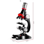 HD 1200 Times Microscope Children Educational Toys, Black, Pink, Light Blue