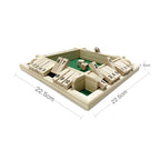 Parent-Child Four-Sided Flop Board Game, Green Velvet, Red Velvet, Four Color Velvet