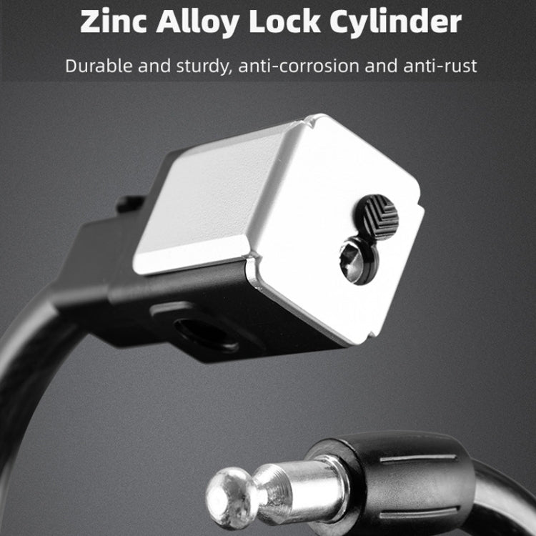 BG-0518 Mountain Bike Portable Anti-Theft Bold Cable Lock, Length:, 1.5m With Lock Frame, 1.8m With Lock Frame