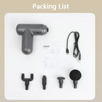 J12A Mini Vibrating Massage Button Type Fascia Gun, Black, Gray, Silver, Red