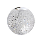 Crystal Ball Small Table Lamp USB Acrylic Night Light, MT2 80 x 80mm, MT1 110 x 110mm