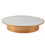 20cm Mirror Two-way Turntable Display Stand Video Shooting Props Turntable, Gold, Silver Gold