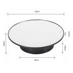 25cm USB Power Rotating Display Stand Video Shooting Props Turntable, Black Mirror, White Mirror, Golden Mirror, Silver Mirror, White+White Velvet, White+Black Velvet, White Bottom Frosted, Black Bottom Frosted, Black+Black Velvet