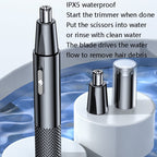 YD-112 Electric Nasal Hair Cutting Shear, Style:, Nose Hair Device+Shaver – Waterproof
